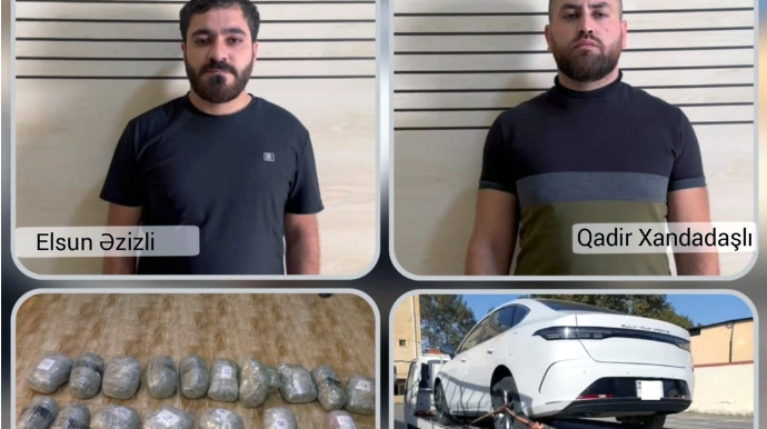 Наркокурьеры задержаны при попытке доставки марихуаны в Баку - ФОТО