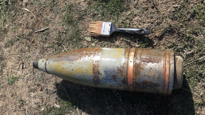 Sumqayıtda top mərmisi aşkarlanıb