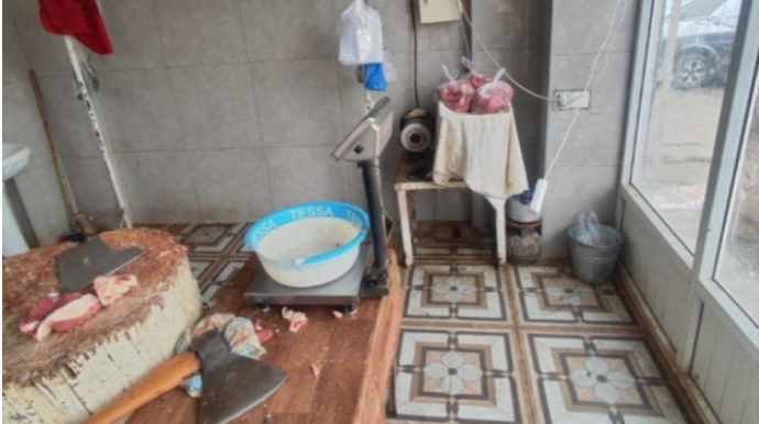 Ət satışı məntəqəsində normativ tələblər pozulub – AQTA - FOTOLAR 