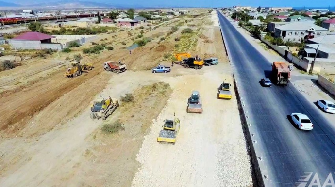 Hacı Zeynalabdin Tağıyev - Sumqayıt avtomobil yolu genişləndirilir  - FOTO - VİDEO