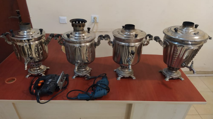 Qubada oğurluq edən Sumqayıt sakinləri saxlanılıb - FOTO