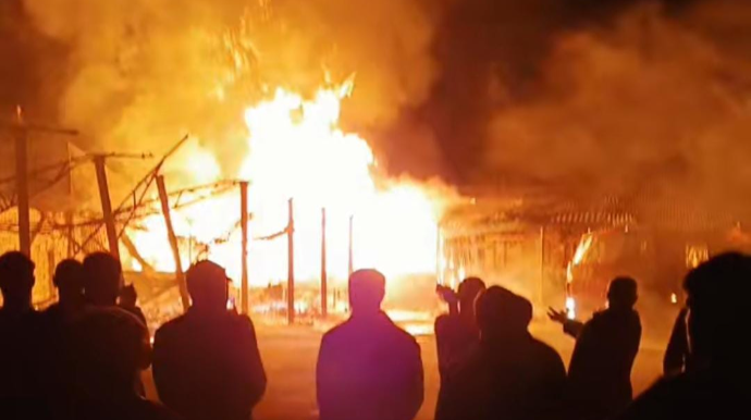 Göyçayda baş verən güclü yanğın məhdudlaşdırıldı - YENİLƏNİB