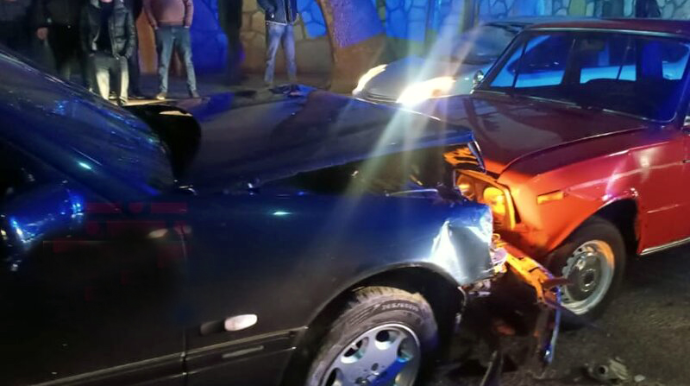 Tovuzda zəncirvari yol qəzası baş verib: Xəsarət alan var - FOTOLAR 