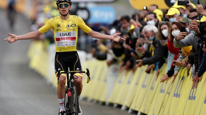 Словенский велогонщик выиграл 18-й этап "Тур де Франс" 