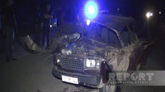 Yevlaxda zəncirvari qəza olub, xəsarət alanlar var   - FOTO