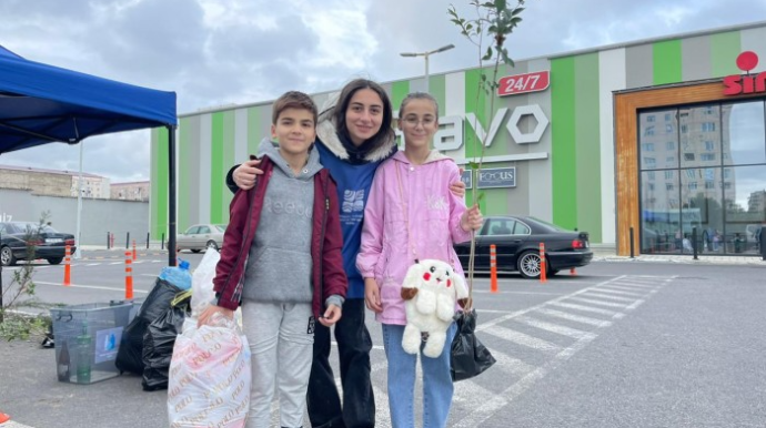 Aksiya çərçivəsində toplanan tullantılar təkrar emala göndərilib - FOTOLAR 