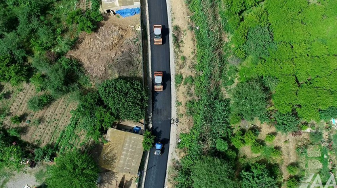 Восстанавливается автодорога Алиабад-Хырмандалы-Бейдили   - ФОТО