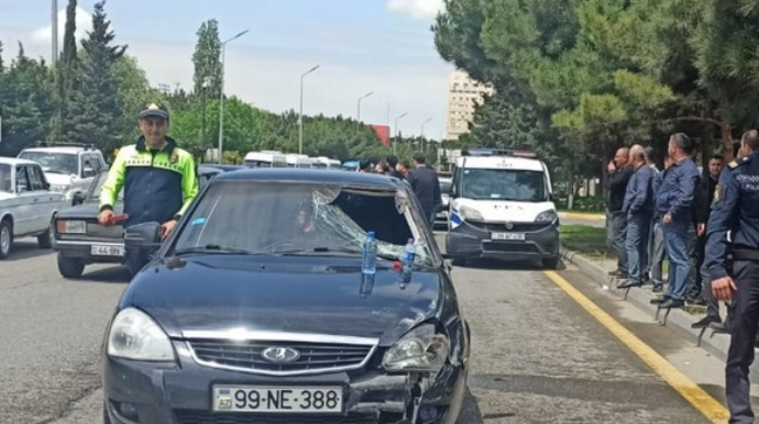 В Сумгайыте автомобиль насмерть сбил велосипедиста - ФОТО 