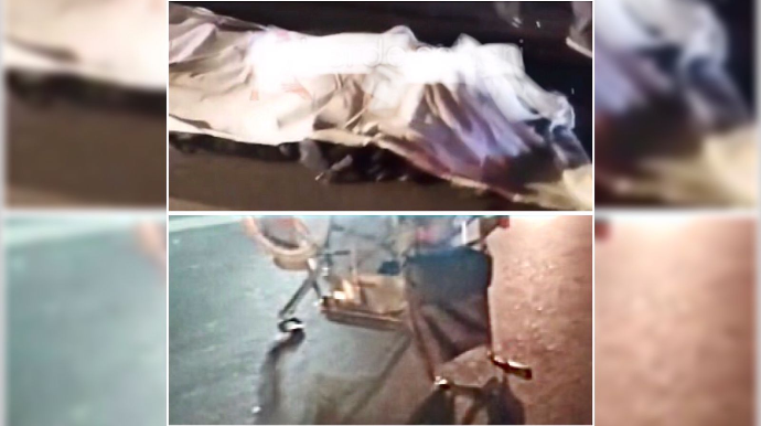 “KamAZ” əlil arabasında olan piyadanı vuraraq qaçdı   - VİDEO