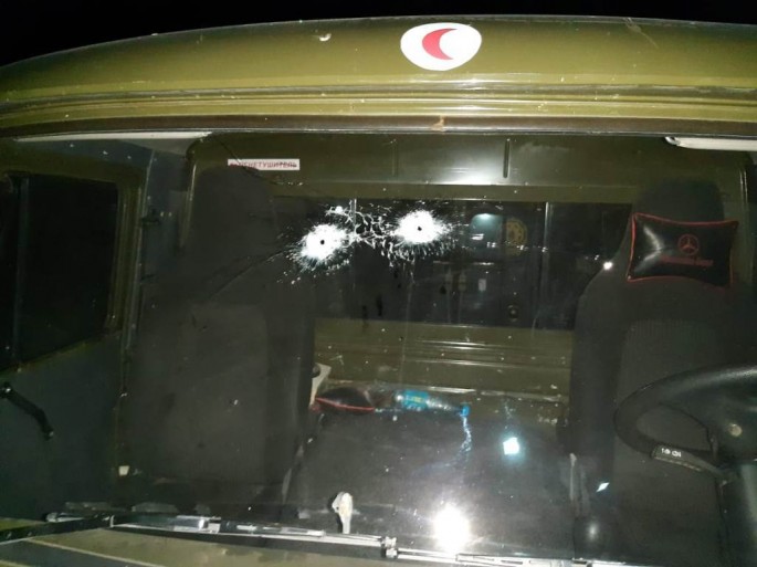 Düşmən hərbi maşınımızı atəşə tutdu - FOTO