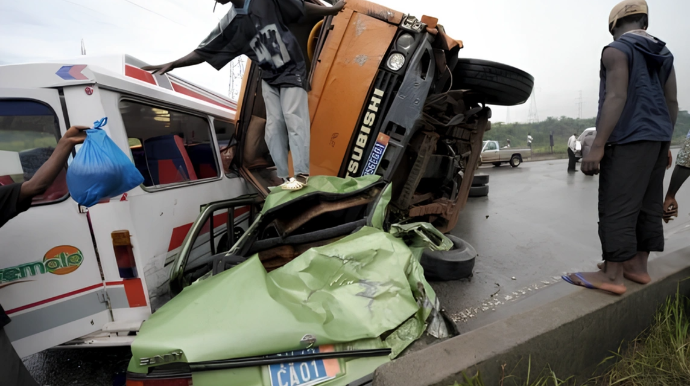 Sərnişin daşıyan yük maşını qəzaya uğrayıb: 14 ölü, 21 yaralı 