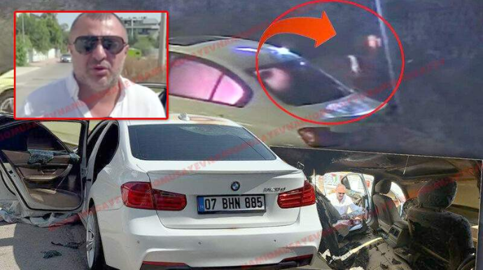 Türkiyədə azərbaycanlı iş adamının maşınına yanıcı maddə atıb yandırdılar - VİDEO 