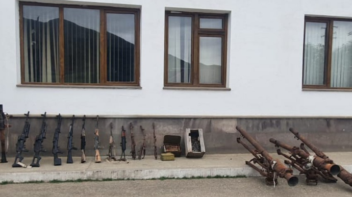 Xocavənddə xeyli sayda silah-sursat aşkarlanıb  - VİDEO