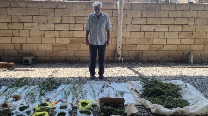 Saatlı sakinindən 5 kiloqramdan artıq narkotik aşkarlandı  - FOTO