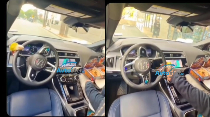 Avtonom maşının sükanına qonan quşun əylənməsi GÜNDƏM OLDU - VİDEO 