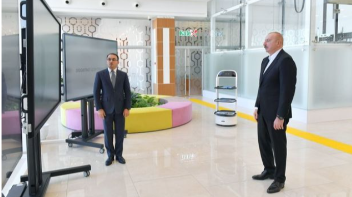 İlham Əliyev Lənkəran regional “ASAN xidmət” mərkəzinin açılışında  - FOTO