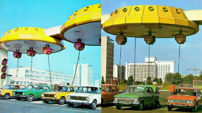 Sovet Azərbaycanında Yaponiya üslublu yanacaqdoldurma məntəqələri: orijinal, yoxsa plagiat? - FOTO