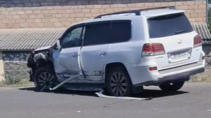 "Lexus" "VAZ"la toqquşdu - VİDEO