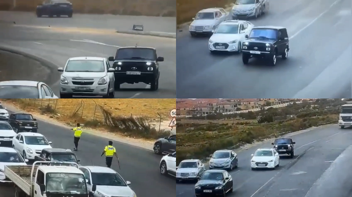 Maşının konstruksiyasını dəyişib avtoşluq edən sürücü HƏBS EDİLDİ - VİDEO