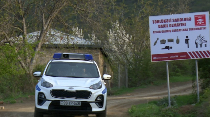 Yol polisi Hadrutda xidmətə başladı - FOTO 