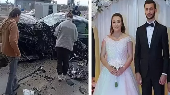 Dəhşətli qəzada hər ikisi öldü, 5 günlük körpələri sağ qaldı – FOTOLAR 