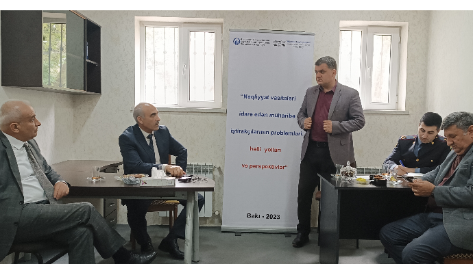 Qazilərin nəqliyyat sahəsindəki problemləri yol polisi ilə müzakirə olunub - FOTO - VİDEO