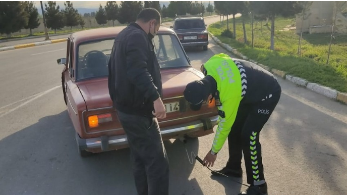 Goranboyda DYP  reyd keçirib, 15 sürücü cərimələnib  - FOTO