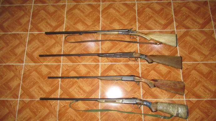 Zaqatala sakinlərindən 4 tüfəng götürülüb - FOTO 