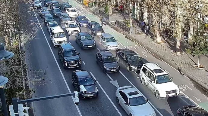 Bakının bu yollarında tıxac var - SİYAHI - FOTO