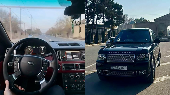 Əks zolağa çıxıb “Range Rover”lə boş yolda “şou” göstərdi - VİDEO