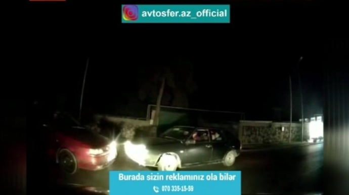 Yolayrıcında qəza: sürücülər son anda...  - VİDEO