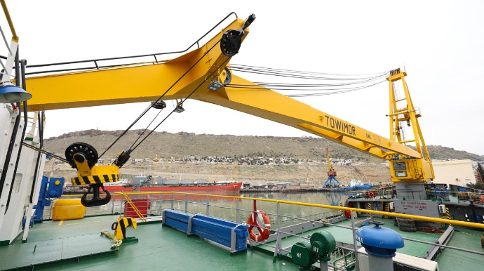 ASCO-nun “Aydın Məmmədov” kran gəmisi istismara qaytarılıb - FOTO 