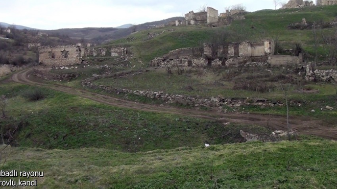 Qubadlı rayonunun Tarovlu kəndindən videogörüntülər  - VİDEO