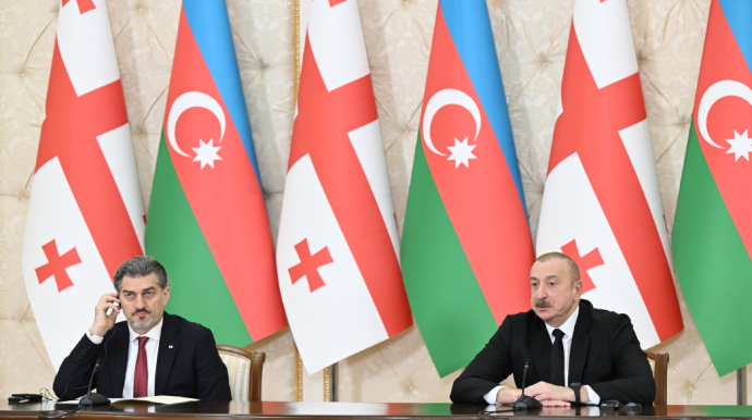 Prezidentlər mətbuata bəyanatlarla çıxış etdilər - FOTO - YENİLƏNİB