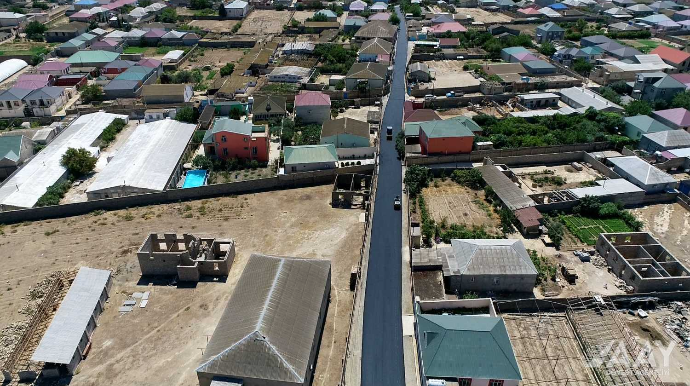 Hövsan qəsəbəsində məhəllədaxili yollarda təmir işləri aparılır  - FOTO - VİDEO