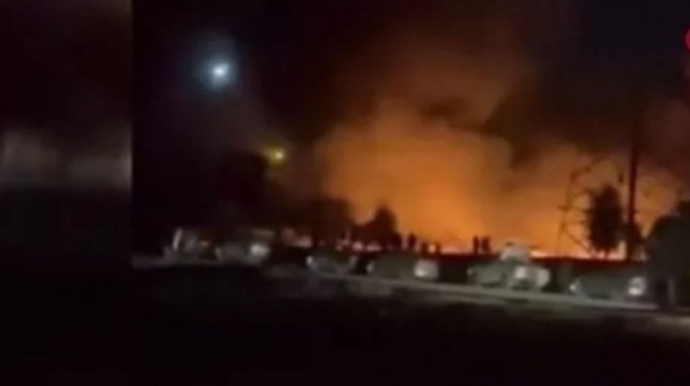 Yanacaq tankeri partladı, 13 nəfər yaralandı