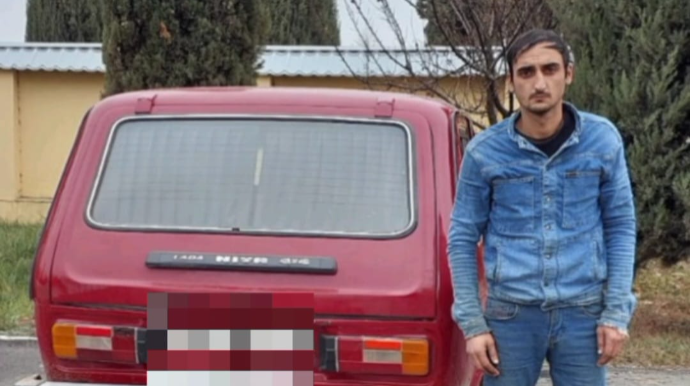 Maşını ilə Füzuliyə icazəsiz gedən şəxs həbs olunub - FOTO 