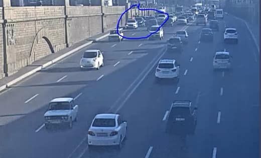 Heydər Əliyev prospektində yol qəzası - FOTO