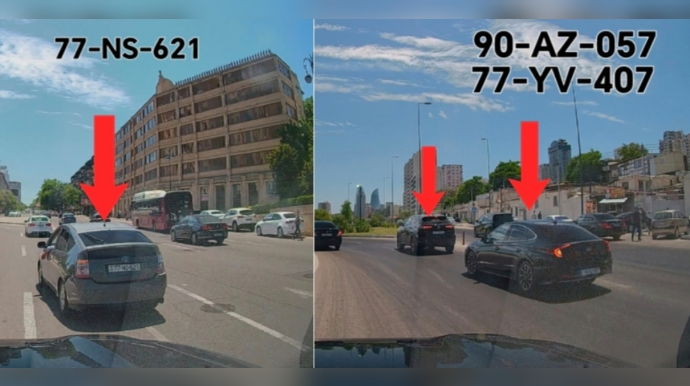 Zolaqla hərəkət edə bilməyən sürücülər qəza şəraiti yaratdı - VİDEO