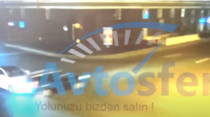 Bakıda yolayrıcında dəhşətli qəza: "Nissan" "Hyundai" toqquşdu - REAL VİDEO 