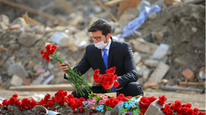 İsrailin Azərbaycandakı səfiri Gəncədə  - FOTO