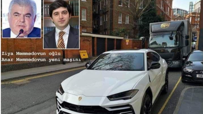 Ziya Məmmədovun oğlu 400 minlik avtomobillə Londonda kef edir - FOTO 
