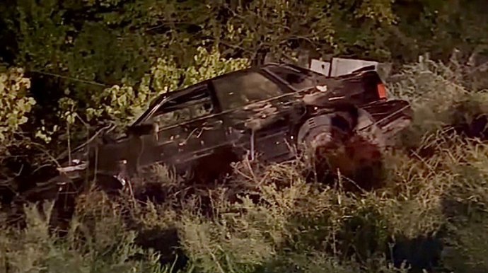 Mingəçevirdə iki “VAZ” toqquşdu; biri kolluğa düşdü   - VİDEO