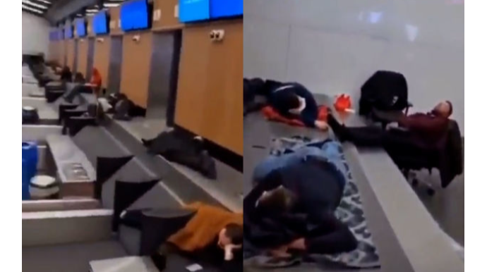 Сотни иностранных граждан застряли в аэропорту Стамбула  - ВИДЕО