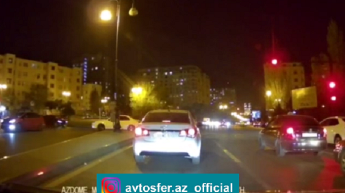 "Əcəmi"də "avtoş"luq edən sürücü tutuldu - 15 gün həbs, 1 il vəsiqədən məhrumetmə - VİDEO