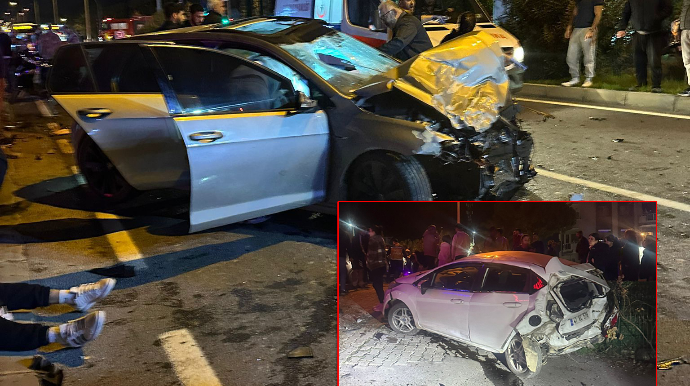 Qayda pozaraq sürət həddini aşan sürücülər ağır qəzaya düşdü; biri öldü - VİDEO 