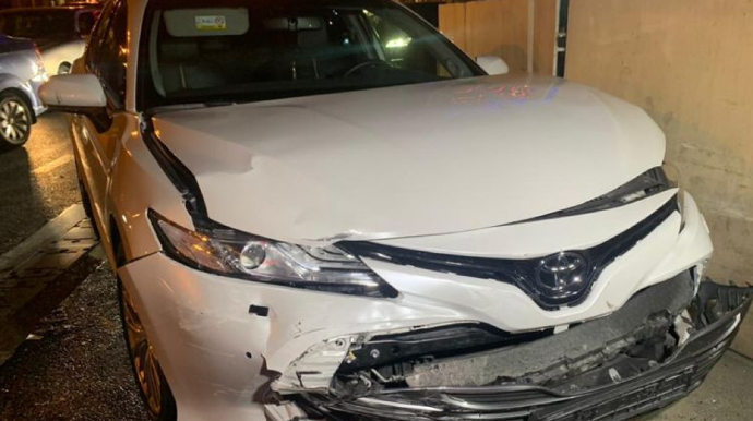 Qaxda FAO-nun avtomobili qəzaya düşüb  - FOTO