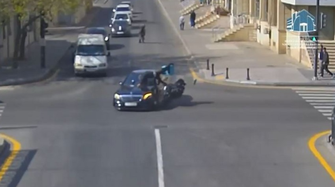 За полгода в Азербайджане по вине мотоциклистов и водителей мопедов произошло 17 ДТП, 4 погибших - ВИДЕО