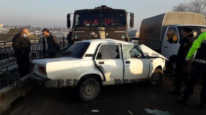 В Кюрдамире грузовой автомобиль столкнулся с легковушкой, есть погибшие  - ФОТО