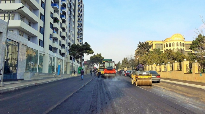Bakının Ceyhun Səlimov küçəsində hərəkət məhdudlaşdırılır
